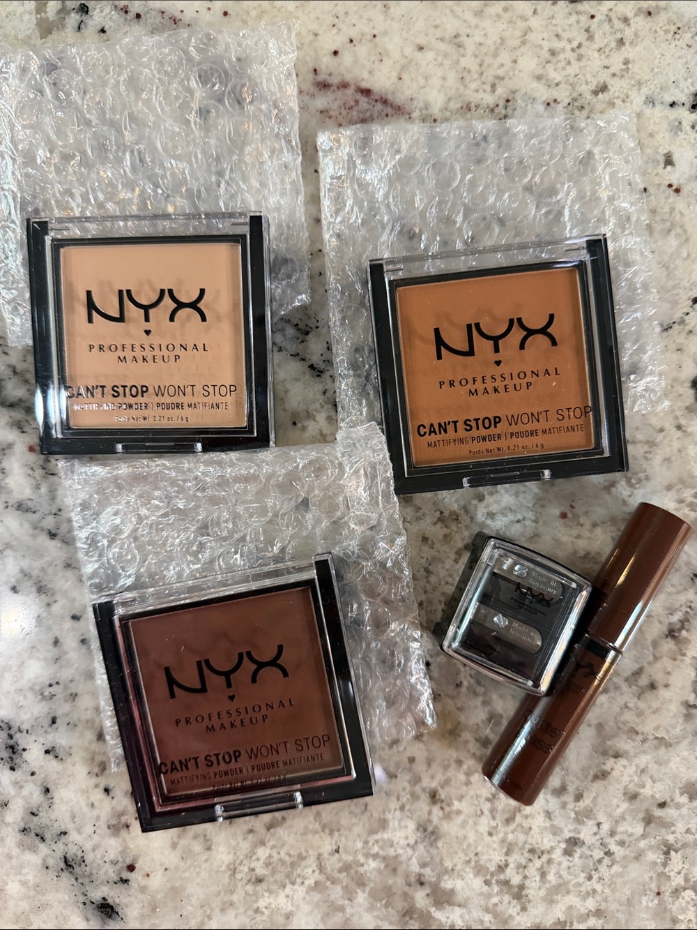 adidas Makeup Powder & Brow Duo in Beige, Tan, Brown